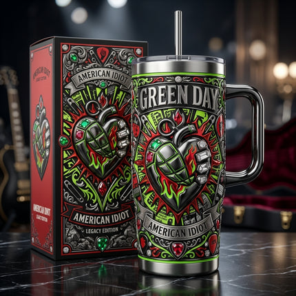 Green Day 40oz Tumbler with Lid and Straw