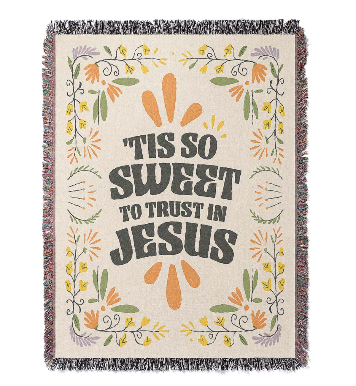 “’Tis So Sweet to Trust in Jesus” Woven Blanket