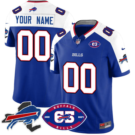 Custom Name/Gender Bills 1959 - 2024 - The Bills Jersey - All Stitched
