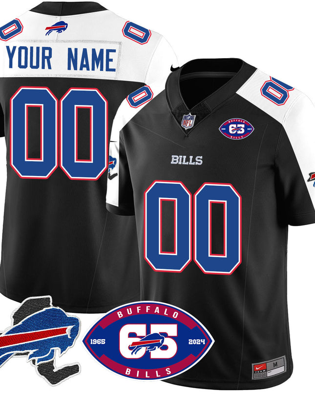 Custom Name/Gender Bills 1959 - 2024 - The Bills Jersey - All Stitched