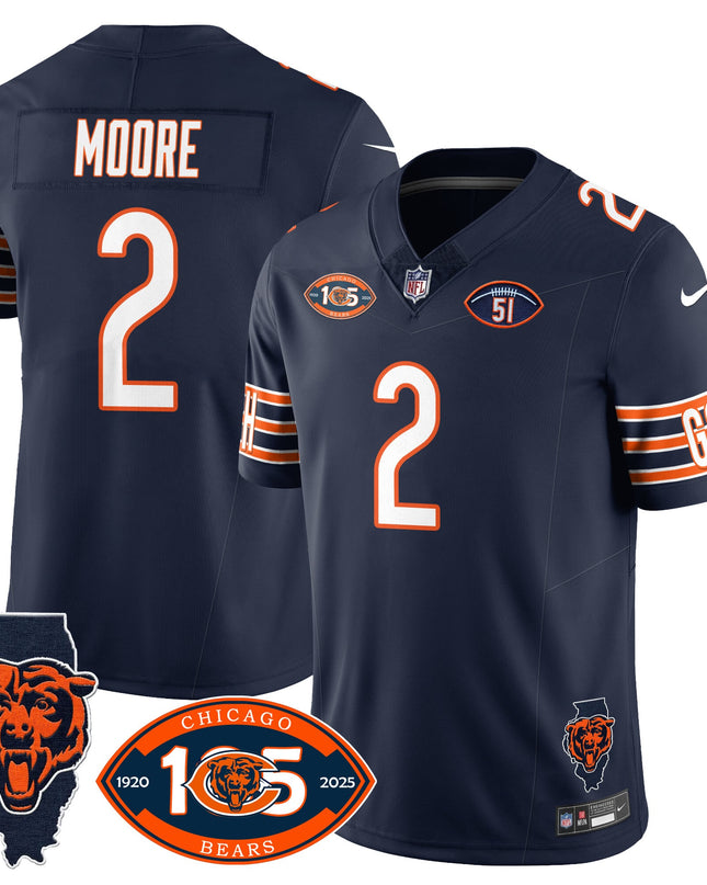 Men's Bears 1920-2025 - The Bears Jersey - All Stitched