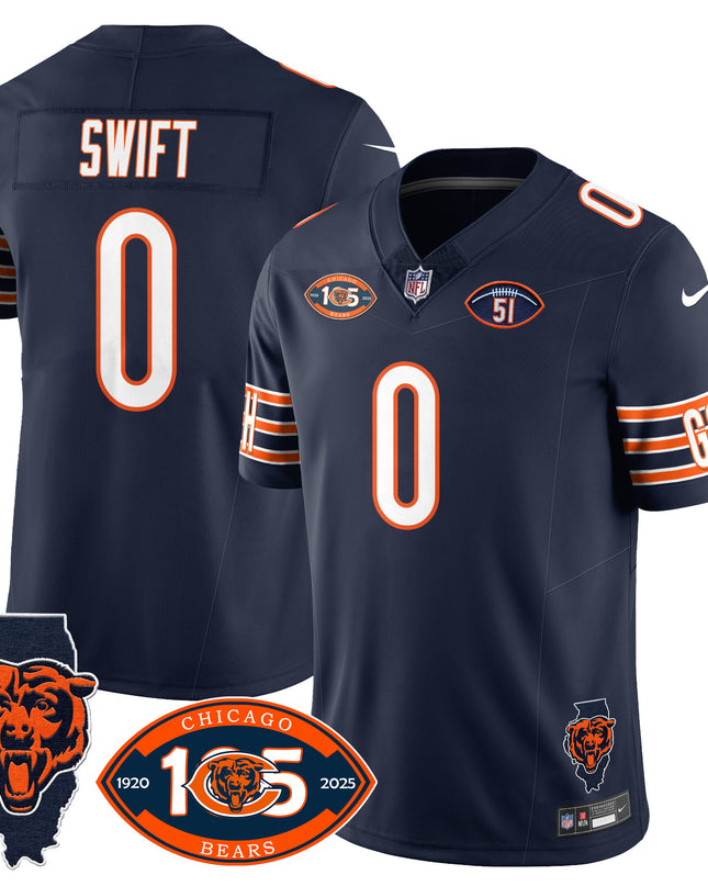 Men's Bears 1920-2025 - The Bears Jersey - All Stitched
