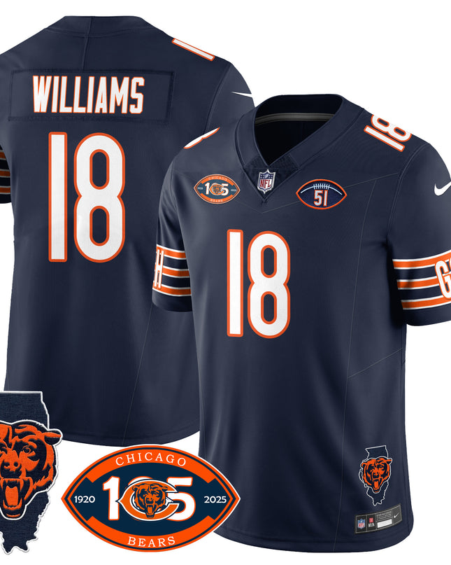Men's Bears 1920-2025 - The Bears Jersey - All Stitched