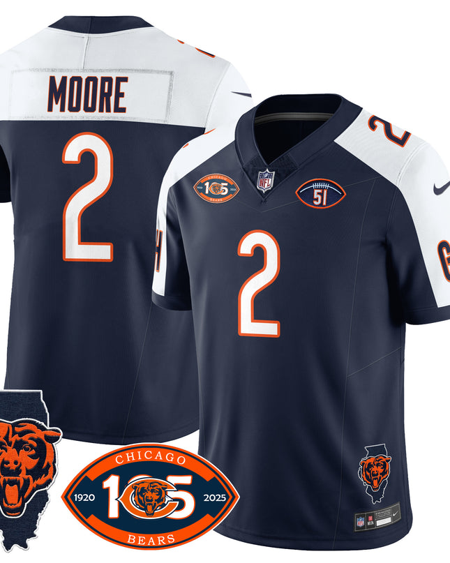 Men's Bears 1920-2025 - The Bears Jersey - All Stitched