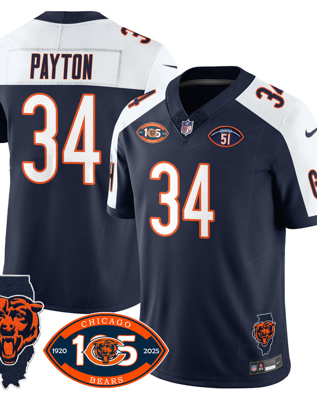 Men's Bears 1920-2025 - The Bears Jersey - All Stitched