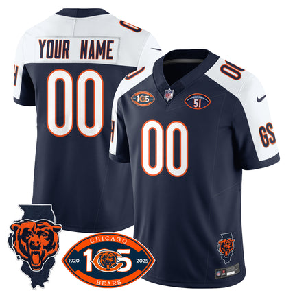 Custom Name/Gender Bears 1920-2025 - The Bears Jersey - All Stitched