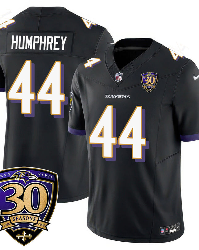 Men's Baltimore Ravens Limited 30th Season Jersey - All Stitched