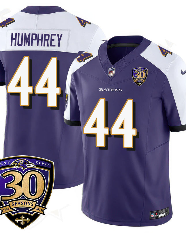 Men's Baltimore Ravens Limited 30th Season Jersey - All Stitched