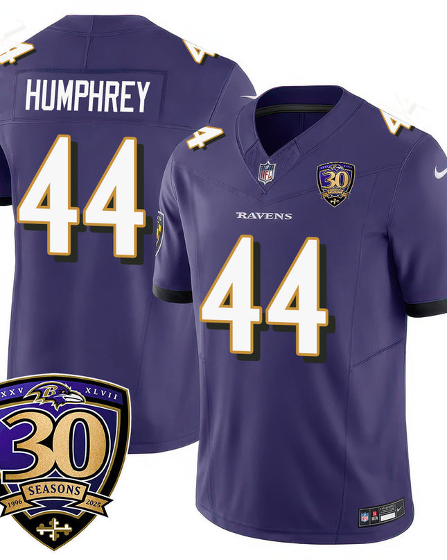 Men's Baltimore Ravens Limited 30th Season Jersey - All Stitched