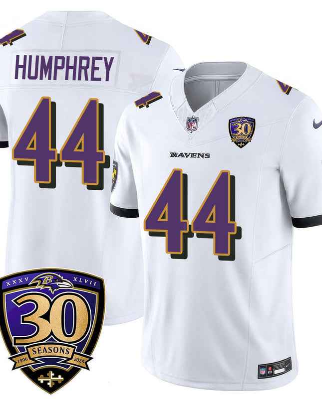 Men's Baltimore Ravens Limited 30th Season Jersey - All Stitched