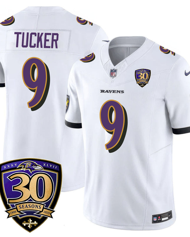 Men's Baltimore Ravens Limited 30th Season Jersey - All Stitched