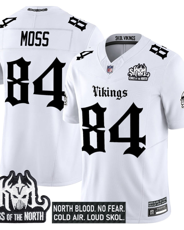 Men's Minnesota Vikings 'Gothic Norseblood Edition' Vapor Limited Jersey - All Stitched