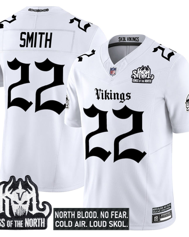 Men's Minnesota Vikings 'Gothic Norseblood Edition' Vapor Limited Jersey - All Stitched
