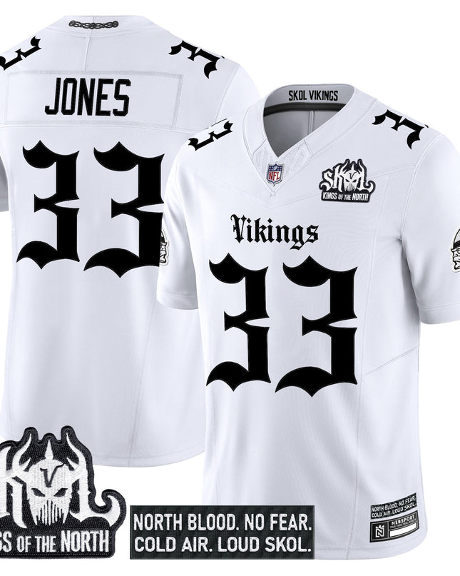 Men's Minnesota Vikings 'Gothic Norseblood Edition' Vapor Limited Jersey - All Stitched