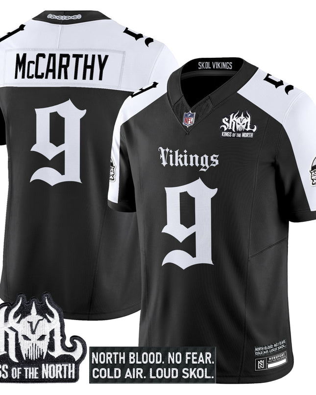 Men's Minnesota Vikings 'Gothic Norseblood Edition' Vapor Limited Jersey - All Stitched