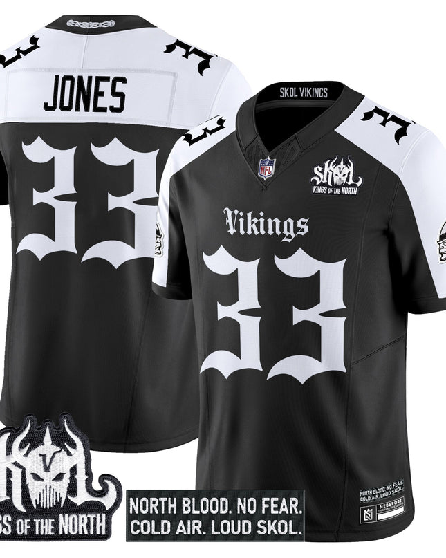 Men's Minnesota Vikings 'Gothic Norseblood Edition' Vapor Limited Jersey - All Stitched
