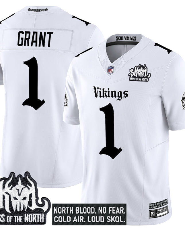 Men's Minnesota Vikings 'Gothic Norseblood Edition' Vapor Limited Jersey - All Stitched