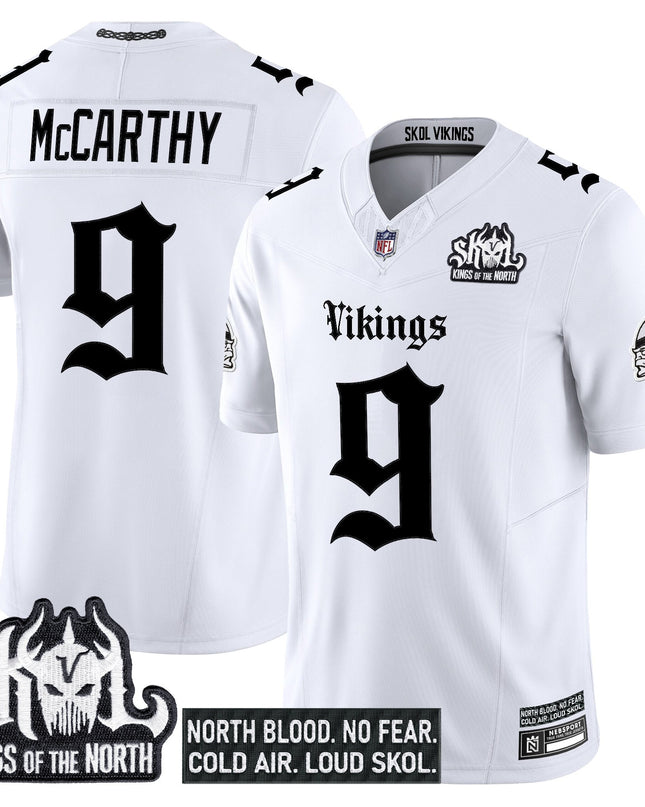 Men's Minnesota Vikings 'Gothic Norseblood Edition' Vapor Limited Jersey - All Stitched