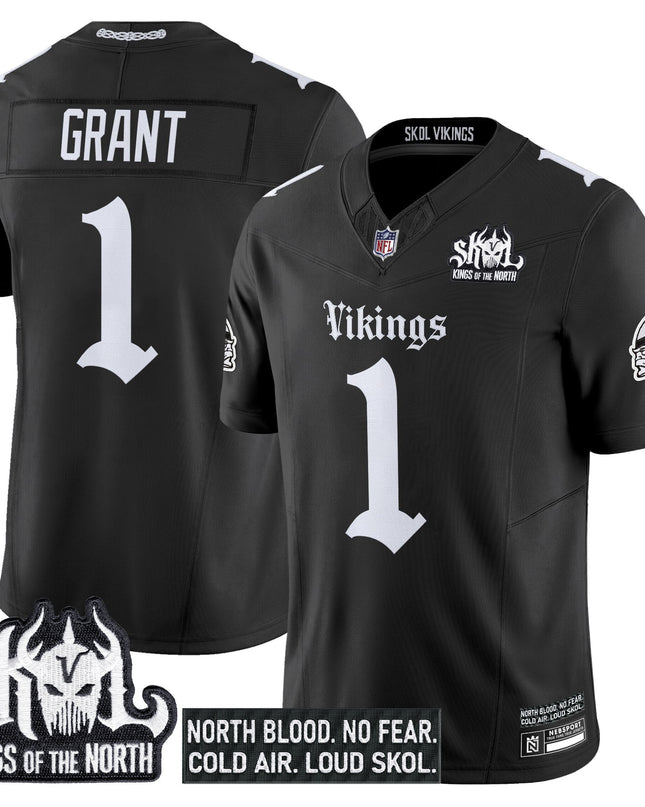 Men's Minnesota Vikings 'Gothic Norseblood Edition' Vapor Limited Jersey - All Stitched