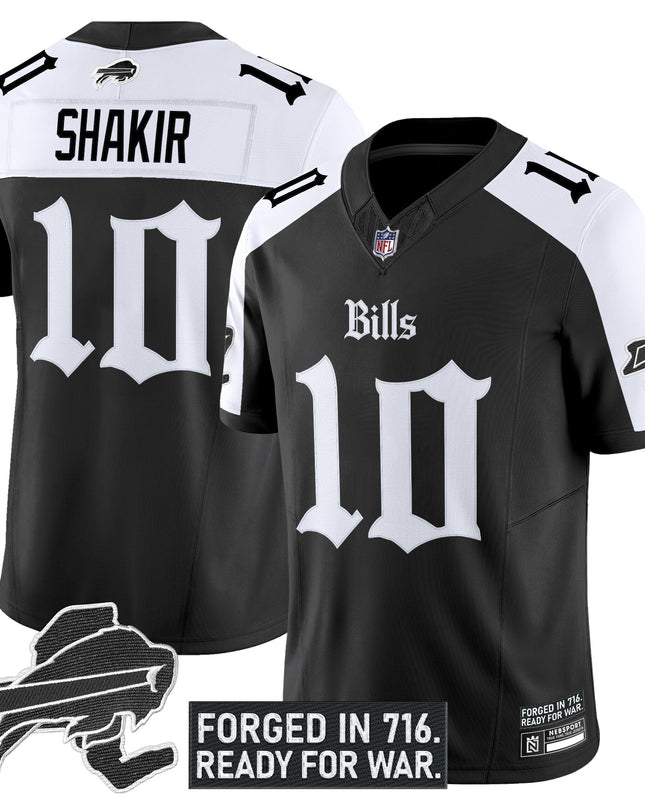 Men's Buffalo Bills 'Gothic Cold Front Edition' Vapor Limited Jersey - All Stitched