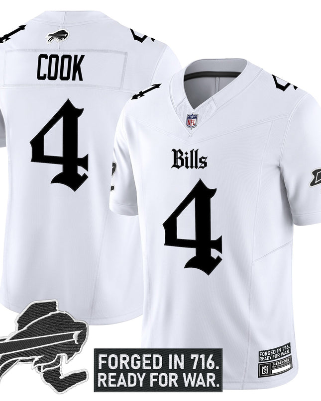 Men's Buffalo Bills 'Gothic Cold Front Edition' Vapor Limited Jersey - All Stitched