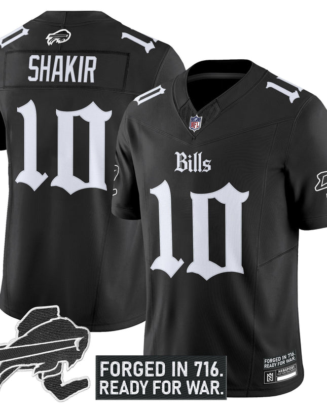Men's Buffalo Bills 'Gothic Cold Front Edition' Vapor Limited Jersey - All Stitched