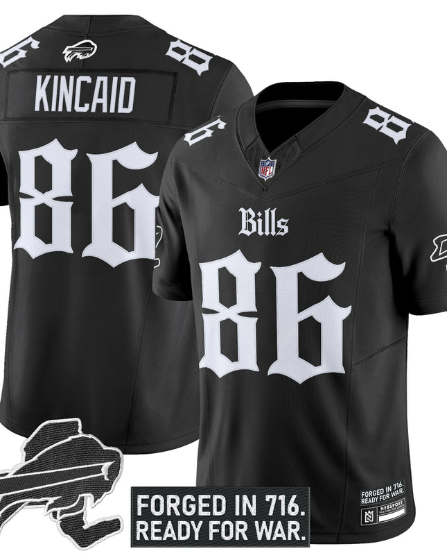 Men's Buffalo Bills 'Gothic Cold Front Edition' Vapor Limited Jersey - All Stitched