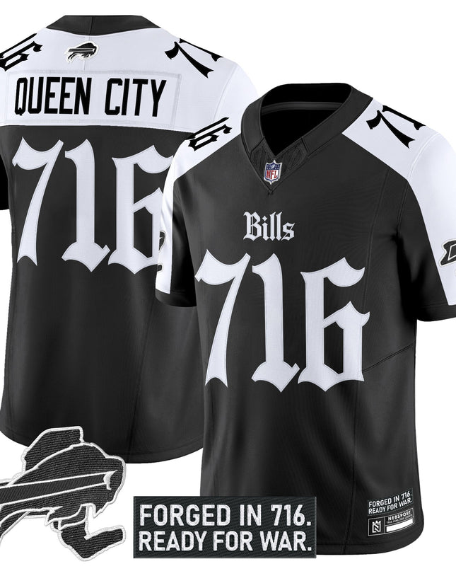Men's Buffalo Bills 'Gothic Cold Front Edition' Vapor Limited Jersey - All Stitched