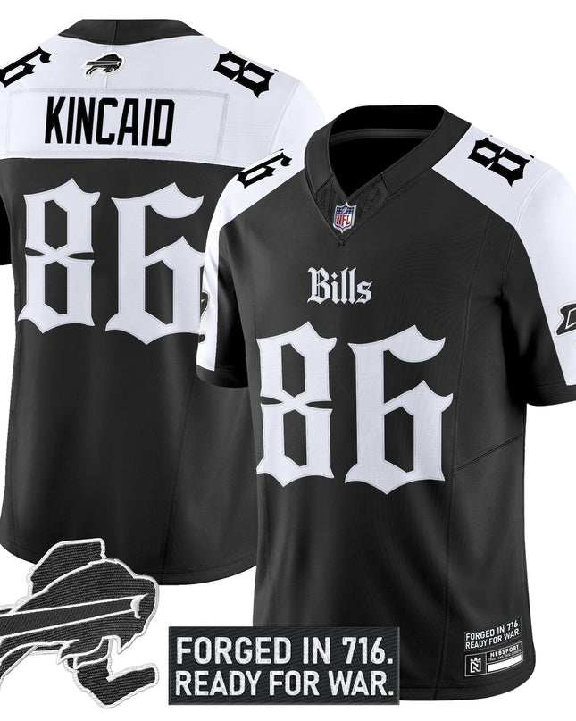 Men's Buffalo Bills 'Gothic Cold Front Edition' Vapor Limited Jersey - All Stitched