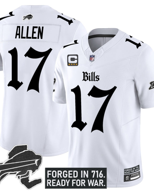 Men's Buffalo Bills 'Gothic Cold Front Edition' Vapor Limited Jersey - All Stitched