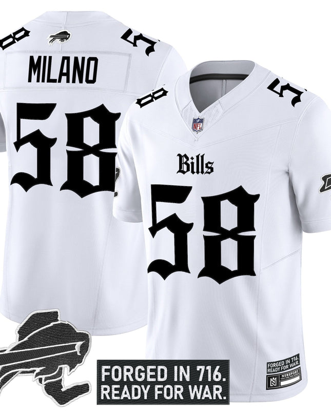 Men's Buffalo Bills 'Gothic Cold Front Edition' Vapor Limited Jersey - All Stitched