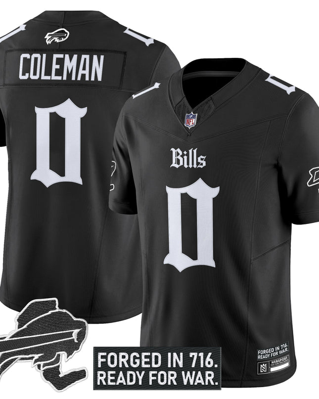 Men's Buffalo Bills 'Gothic Cold Front Edition' Vapor Limited Jersey - All Stitched