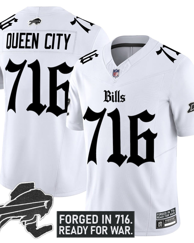 Men's Buffalo Bills 'Gothic Cold Front Edition' Vapor Limited Jersey - All Stitched
