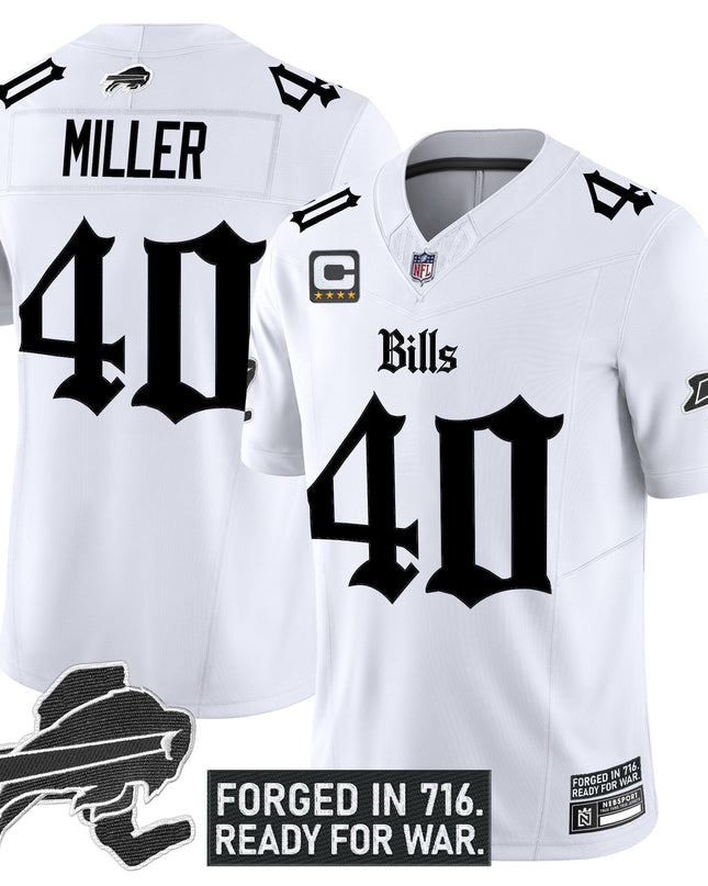 Men's Buffalo Bills 'Gothic Cold Front Edition' Vapor Limited Jersey - All Stitched
