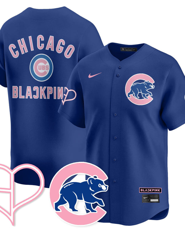Chicago Cubs BLΛƆKPIИK 2025 Limited Custom Jersey - All Stitched