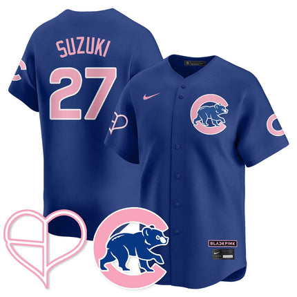 Chicago Cubs BLΛƆKPIИK 2025 Limited Custom Jersey - All Stitched