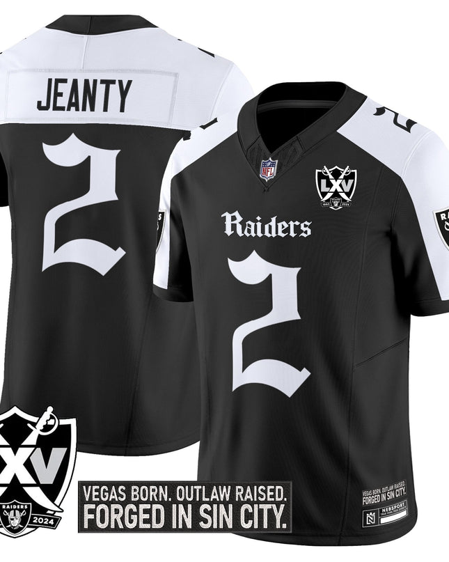 Men's Las Vegas Raiders 'Gothic Sin City Shadows Edition' Vapor Limited Jersey - All Stitched