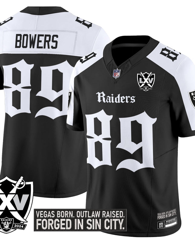 Men's Las Vegas Raiders 'Gothic Sin City Shadows Edition' Vapor Limited Jersey - All Stitched