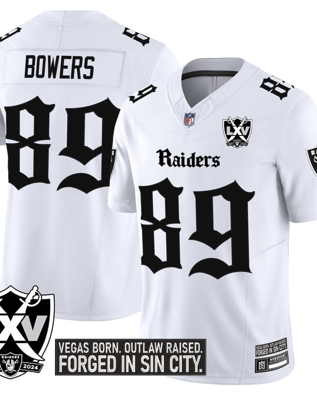 Men's Las Vegas Raiders 'Gothic Sin City Shadows Edition' Vapor Limited Jersey - All Stitched