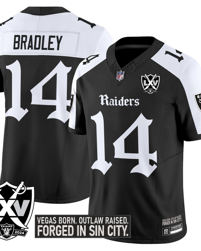 Men's Las Vegas Raiders 'Gothic Sin City Shadows Edition' Vapor Limited Jersey - All Stitched