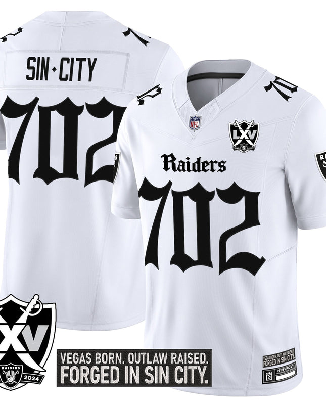 Men's Las Vegas Raiders 'Gothic Sin City Shadows Edition' Vapor Limited Jersey - All Stitched