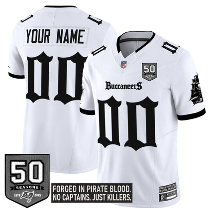 Tampa Bay Buccaneers 'Gothic Pirate Shadows Edition' Vapor Limited Custom Jersey - All Stitched