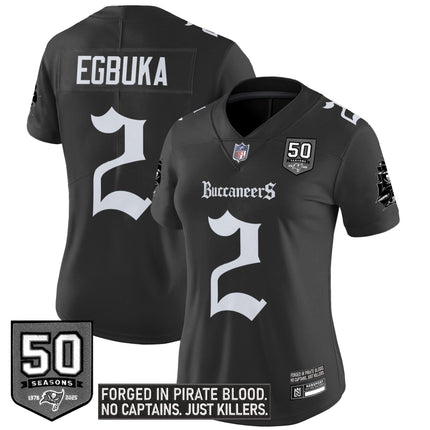 Women's Tampa Bay Buccaneers 'Gothic Pirate Shadows Edition' Vapor Limited Jersey - All Stitched