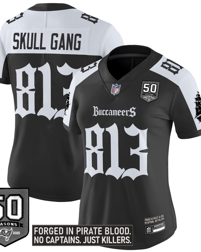 Women's Tampa Bay Buccaneers 'Gothic Pirate Shadows Edition' Vapor Limited Jersey - All Stitched