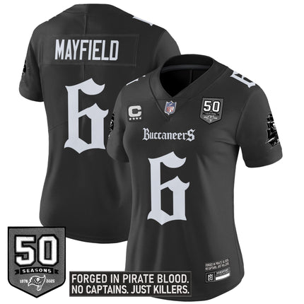 Women's Tampa Bay Buccaneers 'Gothic Pirate Shadows Edition' Vapor Limited Jersey - All Stitched
