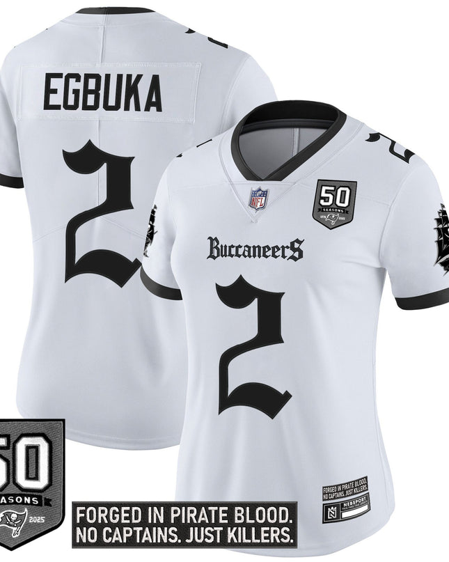 Women's Tampa Bay Buccaneers 'Gothic Pirate Shadows Edition' Vapor Limited Jersey - All Stitched