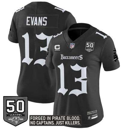 Women's Tampa Bay Buccaneers 'Gothic Pirate Shadows Edition' Vapor Limited Jersey - All Stitched