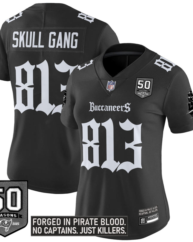 Women's Tampa Bay Buccaneers 'Gothic Pirate Shadows Edition' Vapor Limited Jersey - All Stitched