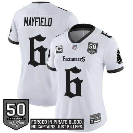 Women's Tampa Bay Buccaneers 'Gothic Pirate Shadows Edition' Vapor Limited Jersey - All Stitched