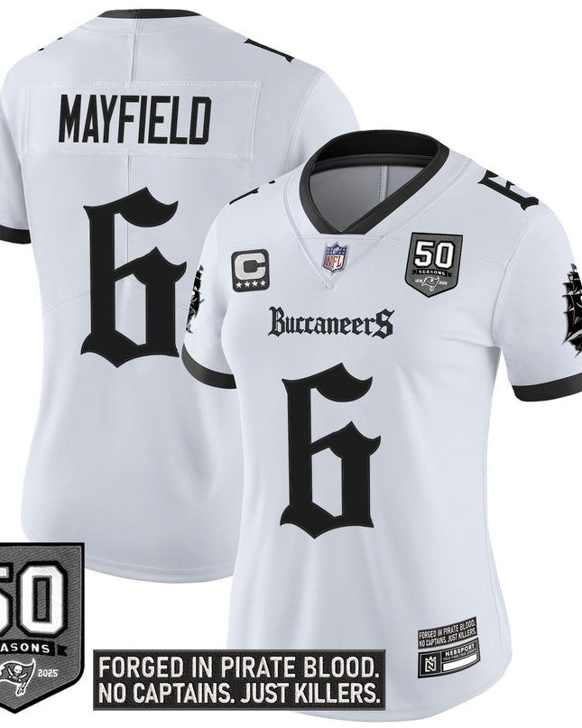 Women's Tampa Bay Buccaneers 'Gothic Pirate Shadows Edition' Vapor Limited Jersey - All Stitched